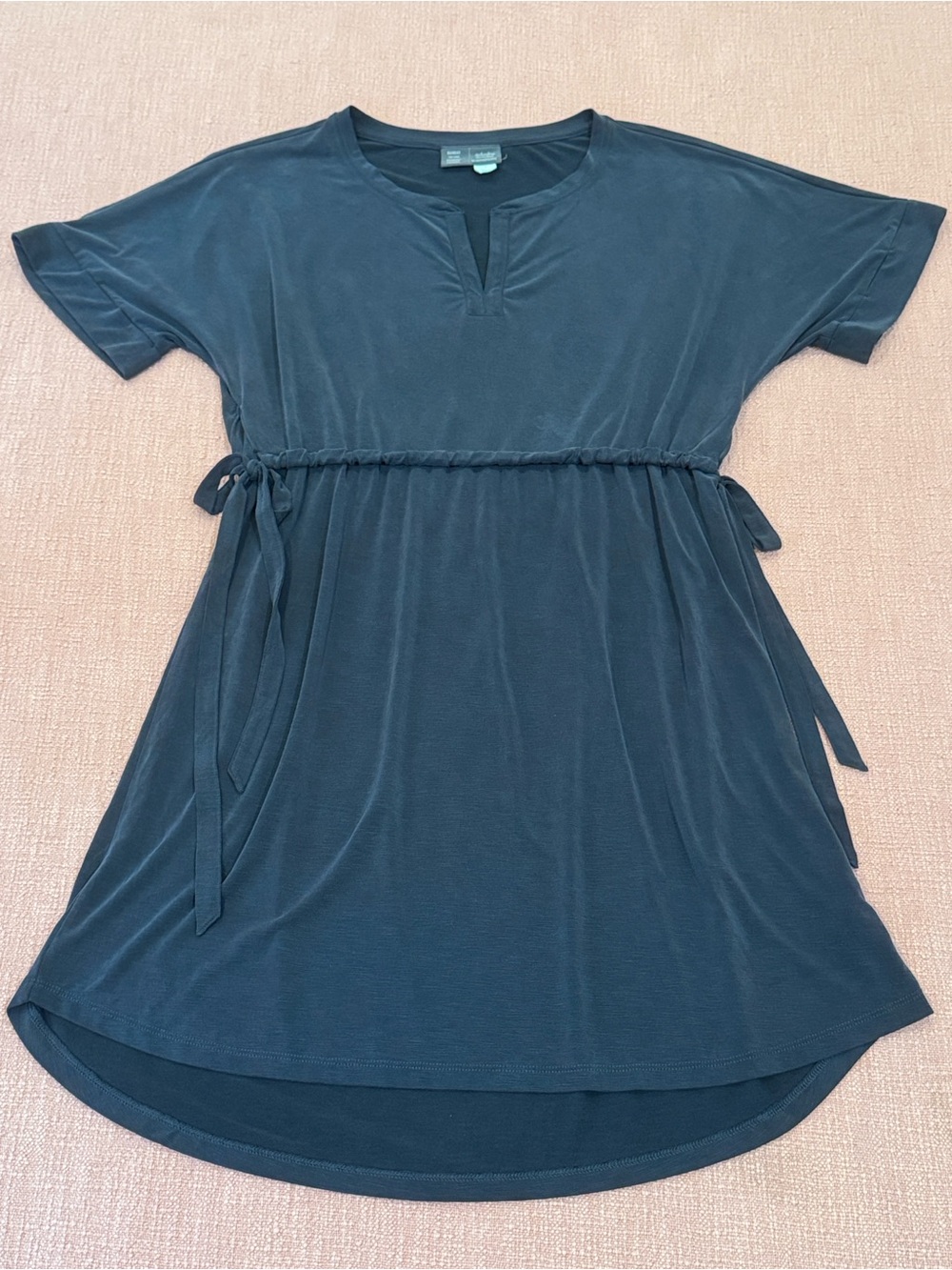 Saturday Sunday by Anthropologie modal blend medium Blue Black Midi Dress